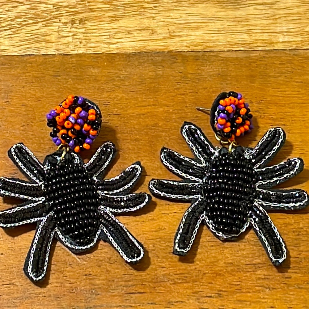 Spider Multicolor Beaded Earrings